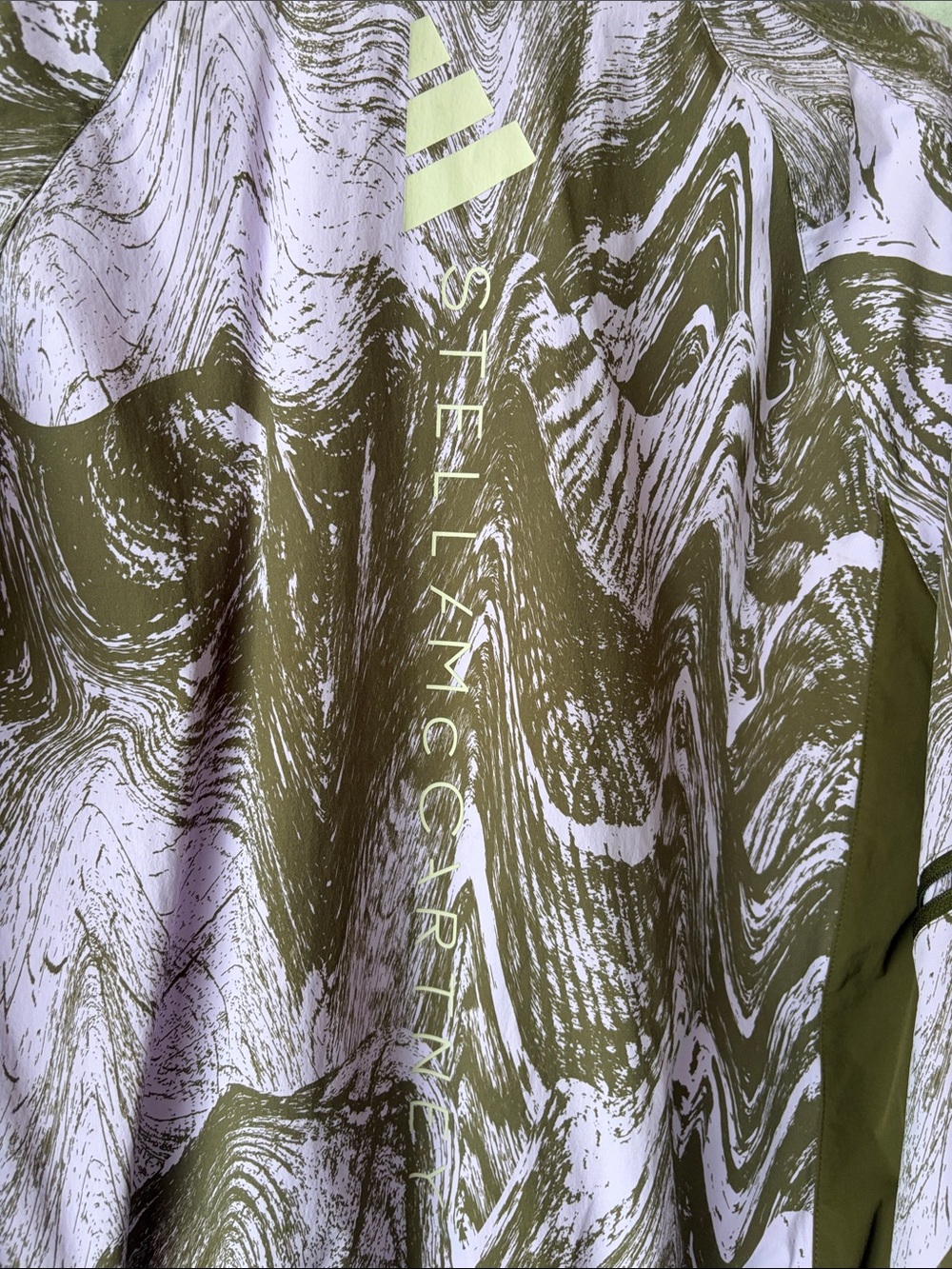 adidas by Stella McCartney TrueCasuals Moiré Wood Print Woven Track Jacket - Picture 5 of 9